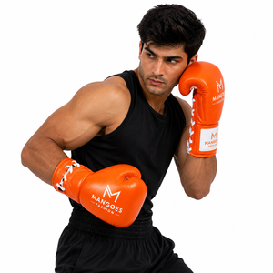 Gants de boxe professionnels en dentelle, en cuir véritable, pour l'entraînement et le sparring, design personnalisé, vente en gros directe d'usine - Product Image 2