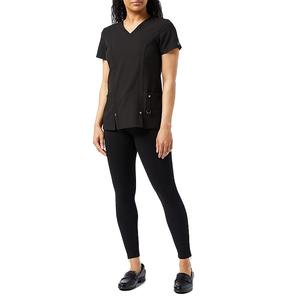 Tenue d'infirmière médicale à col montant et manches courtes pour femme, dernière conception, en mélange de coton satiné, ensemble de blouses d'hôpital - Product Image 5