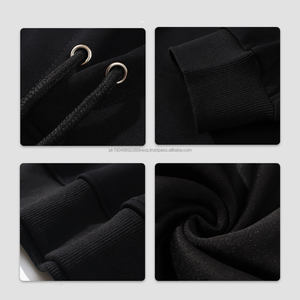 À la mode 420 grammes argent renard bois sweat à capuche 100% coton lourd doublé polaire brodé Logo ODM personnalisable pour l'hiver - Product Image 3