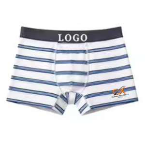 Boxers respirants mi-hauts pour hommes en coton et élasthanne, sous-vêtements personnalisables avec logo, vente en gros, fabricant OEM/ODM - Product Image 3
