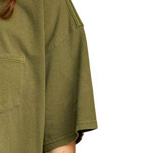 Camiseta Corta de Punto para Mujer, Ecológica, Transpirable, Estilo Casual de Verano, 100% Algodón, Alta Calidad, Precio al por Mayor, MOQ Bajo - Product Image 2