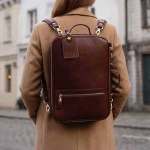 กระเป๋าเป้สะพายหลัง ZOLO LEATHERS รุ่น Oxford วัสดุป้องกันการโจรกรรมอเนกประสงค์ ดีไซน์คลาสสิก ทันสมัย สีดำ สะดวกสบายสำหรับการเดินทางและทำงาน - Product Image 2