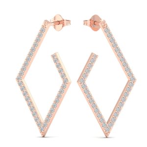 REYES Trendy Design 925 Sterling <b>Silver</b> Moissanite <b>Dangle</b> Drop <b>Earrings</b> For Women Luxury Wedding Party Wear Fine Jewelry - Product Image 1