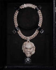 Collar de Hip Hop con Colgante de Moissanita y Oro de 18K para Hombre, Estilo Rapper, Colgante de Lujo en Dos Tonos - Product Image 1
