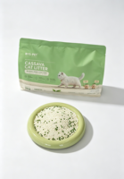 Litière pour chat en manioc BYS en gros, 2 kg, agglomération rapide, hautement absorbante, faible poussière, pour acheteurs en gros, distributeurs d'animaux de compagnie, emballage flexible