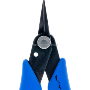 Pro Gold Best Quality <b>Small</b> Tweezer Nose <b>Pliers</b> Super fine tips Jewelry Making Tools Black Handles - Product Image 3