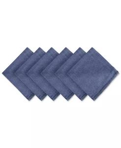 Tovagliolo di Jeans ricamato in Denim, Set di 6 | Importazioni di Design - Product Image 1
