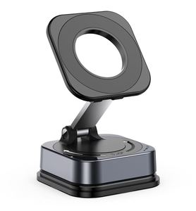 Soporte Magnético de Metal con Ventosa de Silicona de 360° de Rotación, Montaje en un Segundo °   Soporte Giratorio para Teléfono Móvil para Ventana, Tablero y Consola del Automóvil - Product Image 2