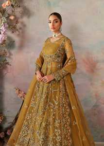 Tenue de mariage de créateur, 3 pièces, style indien et pakistanais, avec broderie et entièrement ornée de pierres, qualité supérieure, style boutique. - Product Image 2