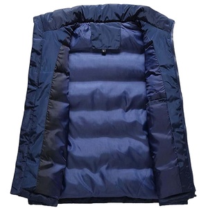 Vestes d'hiver décontractées pour hommes en gros, col montant, légères, en coton matelassé, gilet, veste - Product Image 6