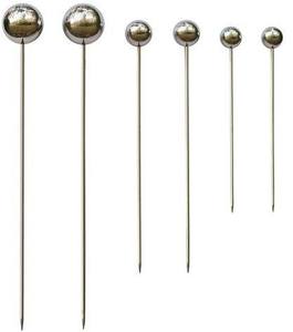 Ensemble de piquets de jardin ondulés en métal avec sommets sphériques, sculpture extérieure contemporaine pour aménagement paysager moderne - Product Image 5