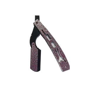 Porte-lame de rasoir de barbier à lame droite pour usage personnel ou en salon, lames à bord unique, type 2-en-1, haute qualité Subhan - Product Image 6