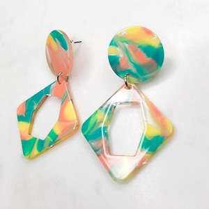 Resin Crafts <b>Top</b> Trending Resin <b>Earrings</b> for Women Unique Design Fashion Jewelry Epoxy Resin <b>Earrings</b> Best Quality Product - Product Image 2