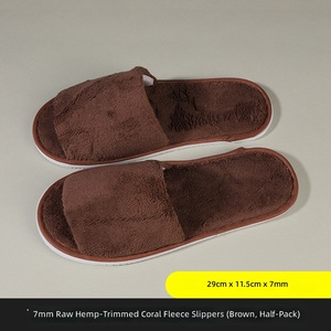 Pantuflas Desechables de Felpa Blanca para Hombre, Mujer y Niños, Pantuflas de Algodón Baratas para Hotel, Viajes, Spa y Hospitalidad - Product Image 5