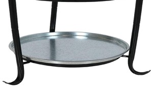 Hammered Design Silver Finished Metal Stand Basic Ice Tub Ideal For Events Parties <b>Serving</b> Stylish Display And Beverage Cooling - Product Image 3