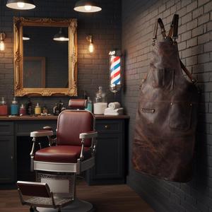 Custom Logo Leather <b>Apron</b> for Restaurant Cafe Staff Durable <b>Work</b> <b>Apron</b> OEM ODM Factory Direct Supply LPN-0209 - Product Image 1