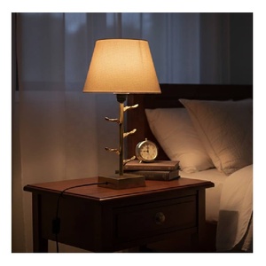 Lampe de table sculpturale en forme de branche, sans abat-jour, en aluminium, lampe de bureau, lampe de chevet, lampe de table à thème nautique, décoration - Product Image 4