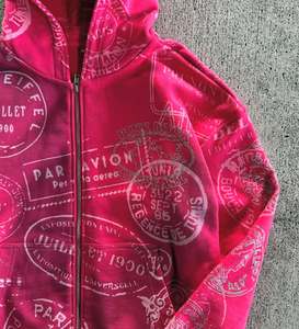 Snail Embroidery Hoodies 100% Cotton Premium Fashion Custom Design Autumn Wholesale - Product Image 3