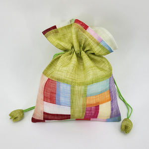 [Goyu] Korean Traditional <b>Patchwork</b> Drawstring Pouch Embroidered Reusable Polyester Gift <b>Bag</b> for Jewelry and Souvenir - Product Image 1