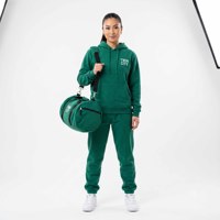 Ensemble de survêtement pour homme en molleton 100% coton lourd à capuche vert, pantalon de jogging long et sweat-shirt, style décontracté pour l'automne