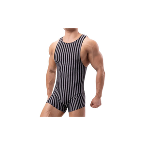 Premium Quality <b>Men</b> Sports Bodysuit Factory Direct ODM High Elastic Fitness <b>Singlet</b> Private Label Athletic Wear - Product Image 2