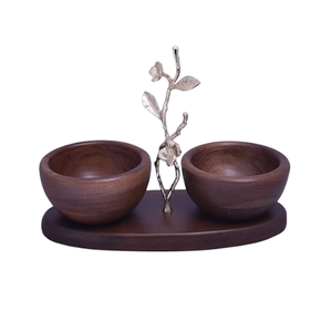 New Style Eco Material Dry Fruit Serving Tray With 4 Bowls <b>Ramadan</b> Decor Homeware Hotel Restaurant <b>Chocolate</b> Bowl - Product Image 5