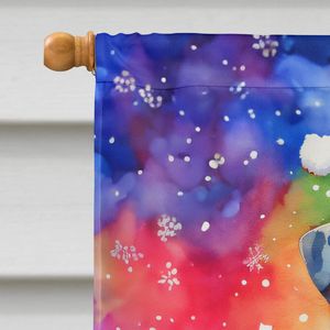 Catahoula ธงบ้านทำจากโพลีเอสเตอร์ขนาดใหญ่ลายคริสมาสต์หลากสีสำหรับตกแต่งลานแบนเนอร์งานศิลปะแขวนผนัง - Product Image 3