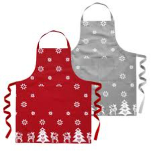 Tablier de Noël personnalisable de haute qualité Nouveau tissu imprimé en coton et polyester pour l'utilisation des salons de chefs et le nettoyage des EAU - Product Image 3