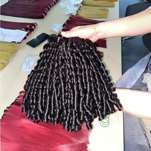 Dernière Offre Spéciale Perruques Pixie Bouclées Bonne Forme Extensions de Cheveux Soyeux Longue Durée Perruques en Cheveux Vierges Cheveux Vietnamiens Doublement Dessinés - Product Image 4