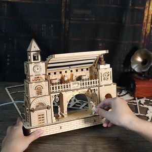 Rompecabezas 3D de Madera, Modelo de Estación de Tren, Kits de Herramientas para Construir, Manualidades Hechas a Mano, Regalo de Navidad Único - Product Image 5