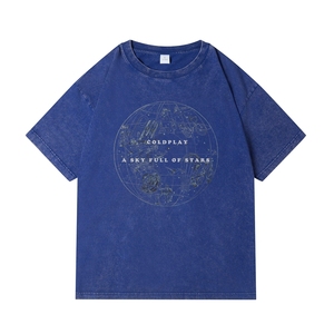 T-shirts personnalisés OEM en coton de haute qualité, effet délavé, style vintage, vente en gros, vêtements en vrac - Product Image 5