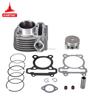 Kit Cylindre Moteur KAMTHAI Bloc Cylindre 57mm pour Moto XRM 125, Pièces de Moteur Moto, Kit Cylindre pour PIAGGIO Vespa, SYM 150 125