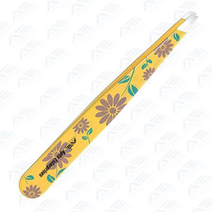 <b>Precision</b> Hair Removal <b>Tool</b> with Professional Grip for Brow Shaping Crafted Slanted Stainless Steel Eyebrow Tweezers - Product Image 6