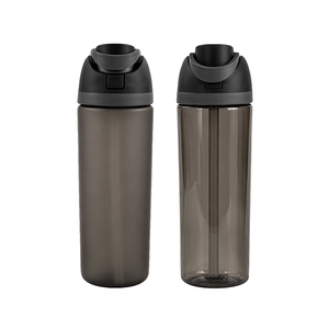 25oz <b>Clear</b> Plastic <b>Water</b> <b>Bottle</b> Double Drinking Straw Cup with Handle for Outdoor Sports Travel - Product Image 3