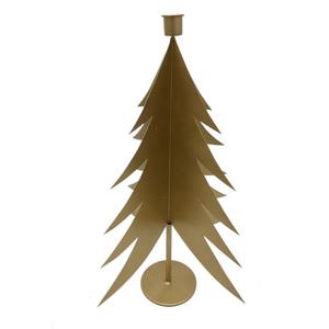 Handicraft <b>Christmas</b> <b>Tree</b> <b>Candle</b> Stand 2pcs Set Iron Metallic White Golden Decorative Wholesale Price From India Supplier - Product Image 6