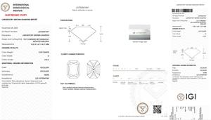 Diamants cultivés en laboratoire, certifiés IGI, CVD/HPHT, 1 à 3 carats, couleur DEF, pureté VVS/VS, taille Radiant, diamants en vrac - Product Image 3