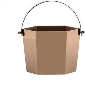 Stainless Steel Round Ice Bucket With <b>Lid</b> And Handle Rust Resistant Minimalist Design ice Bucket - Product Image 3