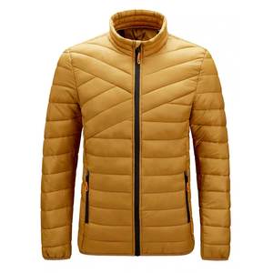 Wholesale Custom Embroidered Front Camouflage Logo Stand Collar Waterproof Outdoor Puffer <b>Jacket</b> for Men Winter Collection - Product Image 3