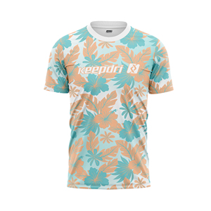 Impression par sublimation personnalisée, tissu extensible quatre directions en spandex/polyester, respirant, anti-transpiration, séchage rapide, col rond - Product Image 5