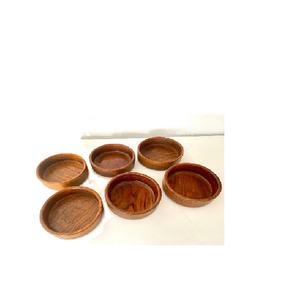 Juego de 6 cuencos de madera de lujo, perfecto para cada ocasión, cuencos de madera para servir a un precio asequible de proveedor indio - Product Image 3