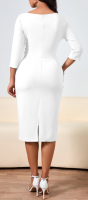Robe crayon moulante pour femme, élégante, pour l'église, mi-longue, pour enseignantes, tenue de bureau modeste, tenue professionnelle pour le travail, tenues de costume