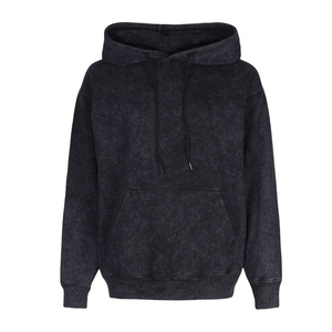 Venta Directa de Fábrica, Sudadera con Capucha para Mujer con Lavado Ácido, Logotipo Bordado Personalizado, Sudadera Lisa Teñida con Lavado Ácido para Chicas, Servicio OEM - Product Image 2