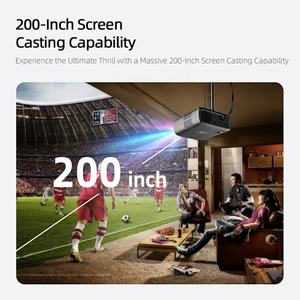 โปรเจคเตอร์พกพา Android รุ่นใหม่ล่าสุด Mini AKEY9S ความละเอียด 1080P 4K ฉายภาพได้ 200 นิ้ว โฮมเธียเตอร์ที่ดีที่สุด สมาร์ททีวี เกมส์ ความสว่างสูง รองรับ WIFI Bluetooth OEM - Product Image 2