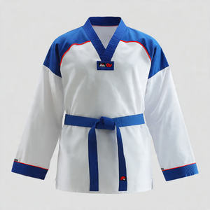 Uniforme de Taekwondo 100% Poliéster Algodón, Traje de Entrenamiento MMA para Luchadores, Uniforme de Taekwondo con Logotipo Personalizado - Product Image 2