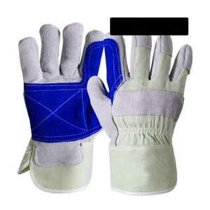 Canadian Heavy-Duty Rigger Gloves Cowhide Split Leather Industrial Safety Construction Reinforced Hand <b>Arm</b> Protection - Product Image 3