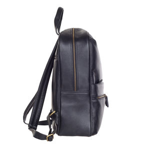 Leather Sports Youth Schoolbag Student Laptop Backpack Casual Knapsack 15 Inch Big Large Capacity <b>Rucksack</b> Bags Custom Branded - Product Image 3