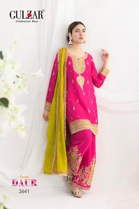 Exquisite Signature <b>Colour</b> Designer Suit <b>Set</b> in Premium Chinon Silk with Seamless Inner & Intricate Sequence and Coding Work - Product Image 2