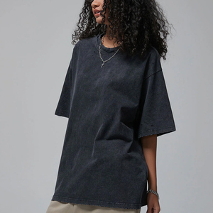 Custom Women's Men's Acid Wash <b>T</b> Shirt 100% Cotton Oversized Plus Size Graphic <b>T</b> Shirts Print Logo Vintage <b>T</b> Shirt for - Product Image 5