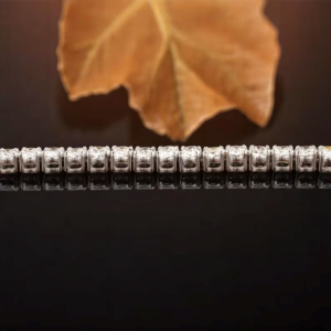 Elegant Oval Cut Diamond Bracelet in White Gold Classic Luxury Tennis Bracelet for Women Timeless Fine Jewelry & Wedding <b>Gift</b> - Product Image 3