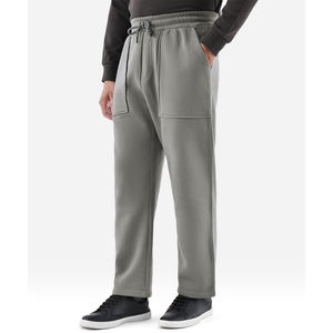 กางเกงขายาวผู้ชายทรงตรง รุ่นซีเมนต์ เพลน สวีทแพนท์ ผ้าโพลีเอสเตอร์/คอตตอน ระบายอากาศได้ดี ไม่ยับง่าย สกรีนโลโก้ได้ สไตล์สตรีทแวร์ - Product Image 1